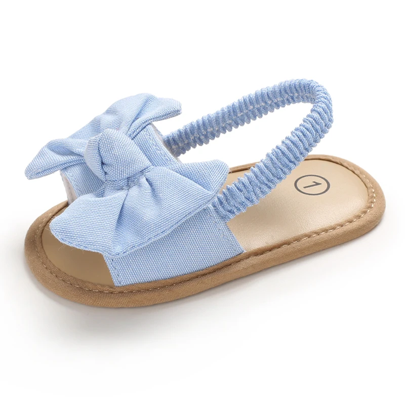 0-18 Months Baby Girls Sweet Flowers Sandals Summer Soft Sole Flat Princess Dress Shoes Infant Non-Slip First Walkers Footwear