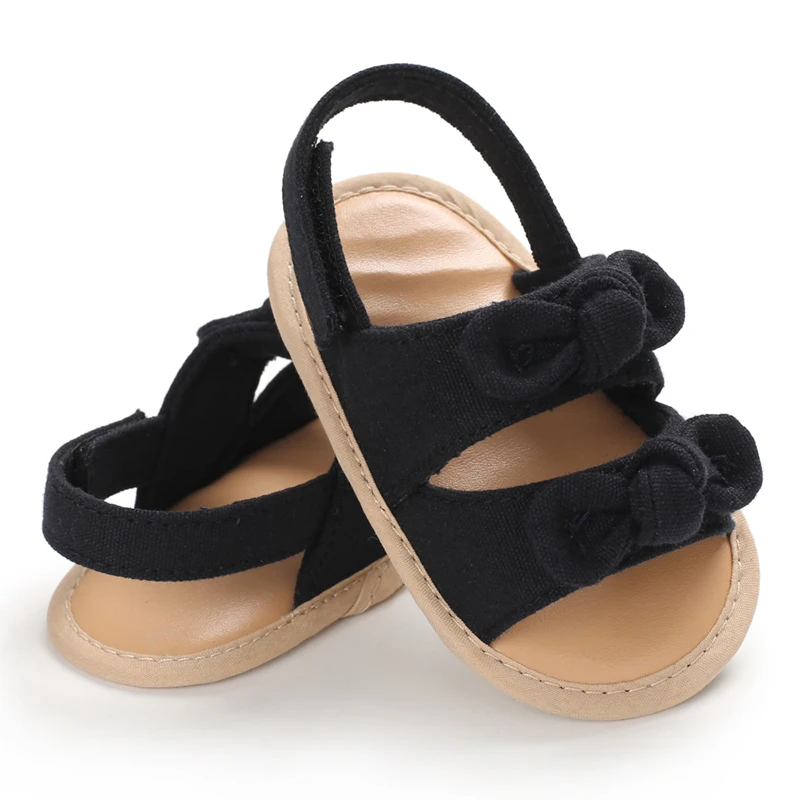 0-18 Months Baby Girls Sweet Flowers Sandals Summer Soft Sole Flat Princess Dress Shoes Infant Non-Slip First Walkers Footwear