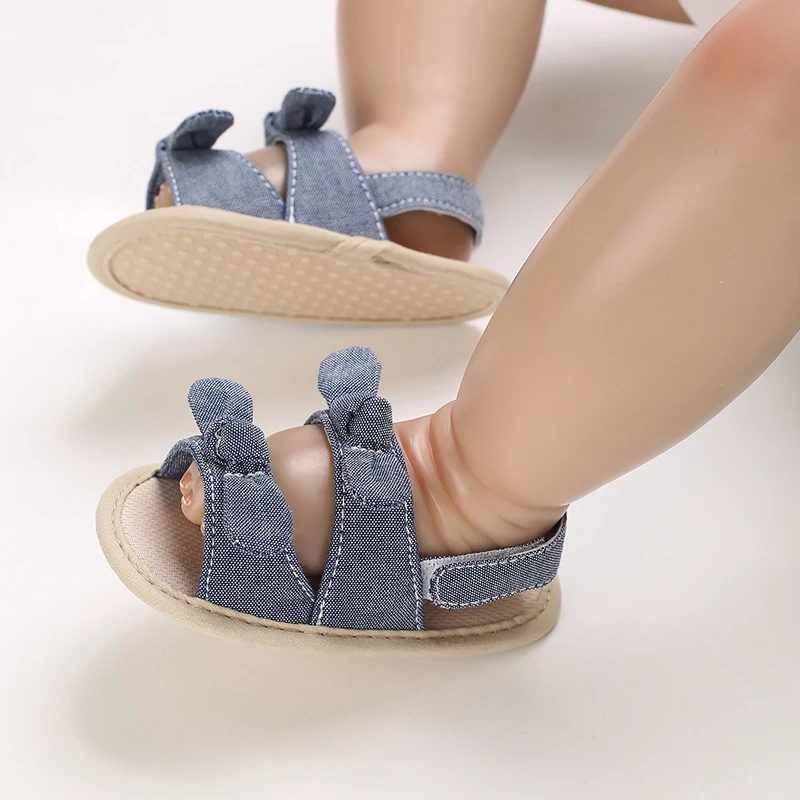 0-18 Months Baby Girls Sweet Flowers Sandals Summer Soft Sole Flat Princess Dress Shoes Infant Non-Slip First Walkers Footwear