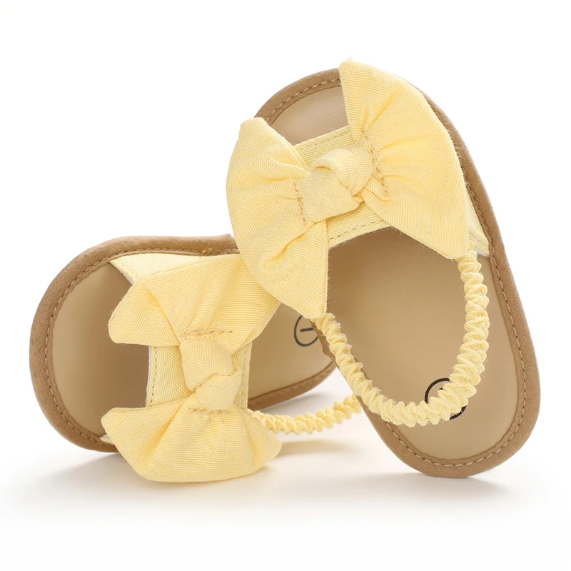 0-18 Months Baby Girls Sweet Flowers Sandals Summer Soft Sole Flat Princess Dress Shoes Infant Non-Slip First Walkers Footwear
