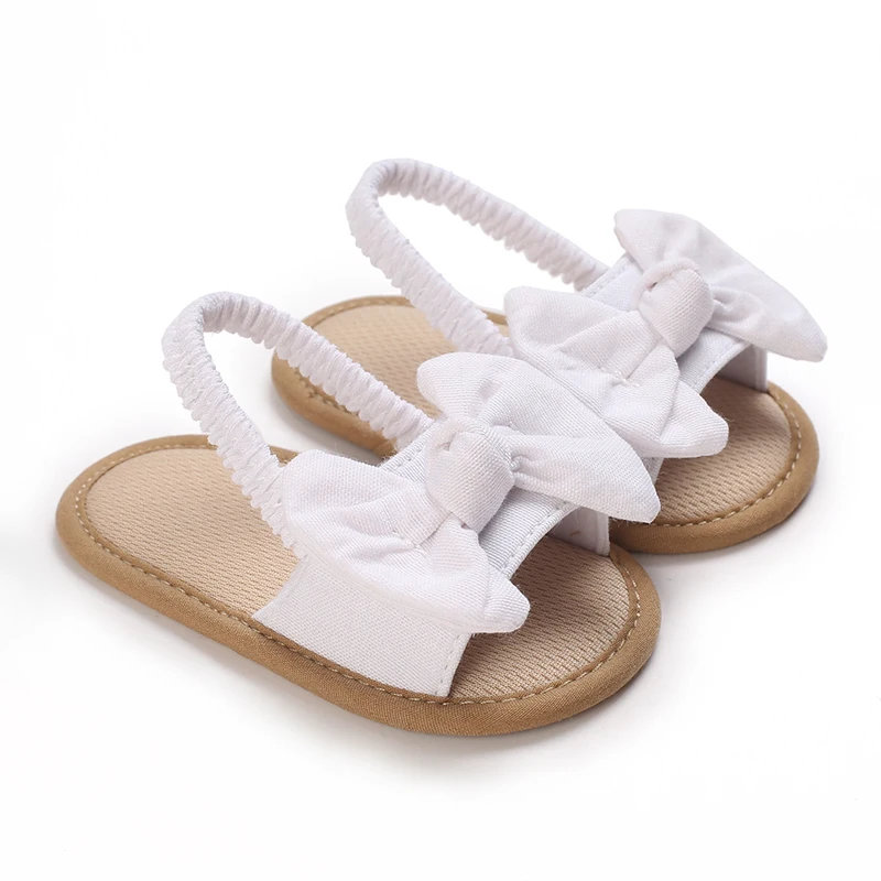 0-18 Months Baby Girls Sweet Flowers Sandals Summer Soft Sole Flat Princess Dress Shoes Infant Non-Slip First Walkers Footwear
