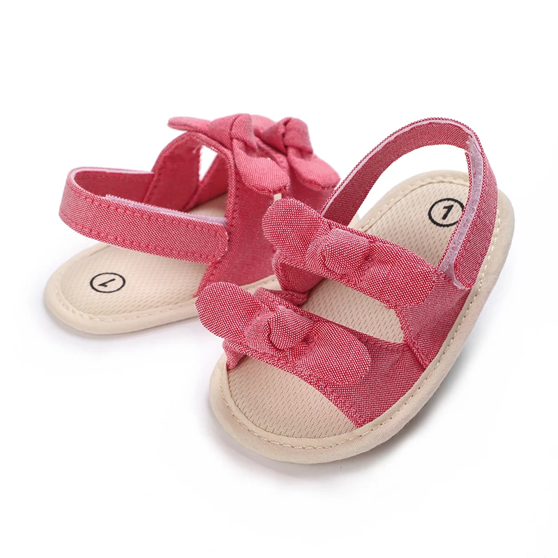 0-18 Months Baby Girls Sweet Flowers Sandals Summer Soft Sole Flat Princess Dress Shoes Infant Non-Slip First Walkers Footwear