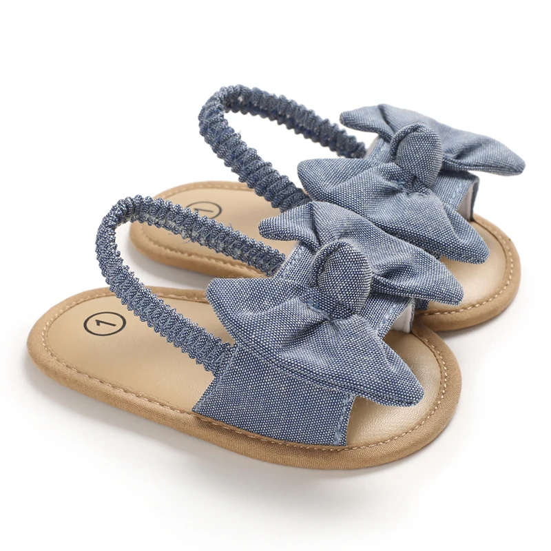 0-18 Months Baby Girls Sweet Flowers Sandals Summer Soft Sole Flat Princess Dress Shoes Infant Non-Slip First Walkers Footwear