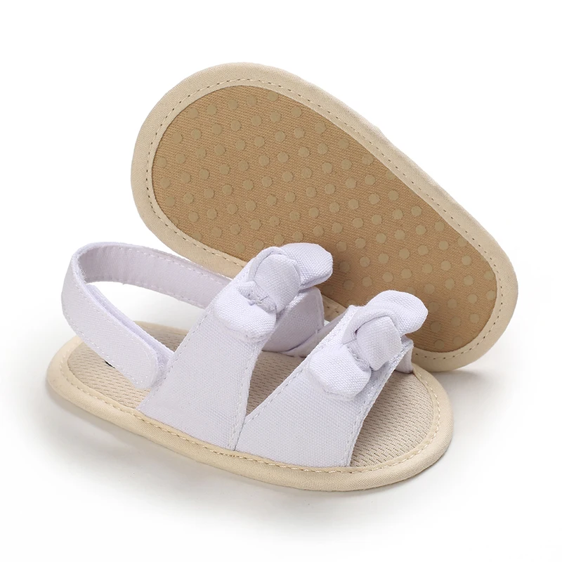 0-18 Months Baby Girls Sweet Flowers Sandals Summer Soft Sole Flat Princess Dress Shoes Infant Non-Slip First Walkers Footwear
