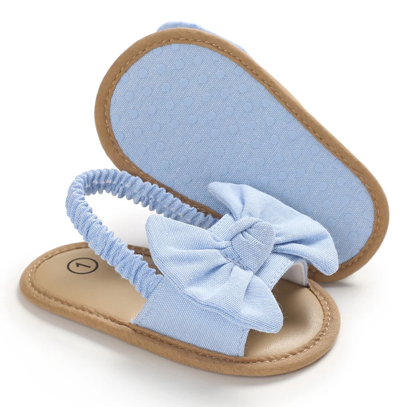 0-18 Months Baby Girls Sweet Flowers Sandals Summer Soft Sole Flat Princess Dress Shoes Infant Non-Slip First Walkers Footwear