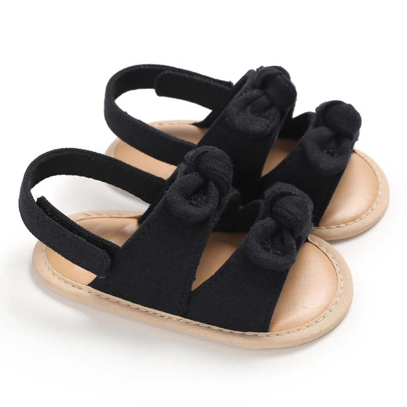 0-18 Months Baby Girls Sweet Flowers Sandals Summer Soft Sole Flat Princess Dress Shoes Infant Non-Slip First Walkers Footwear