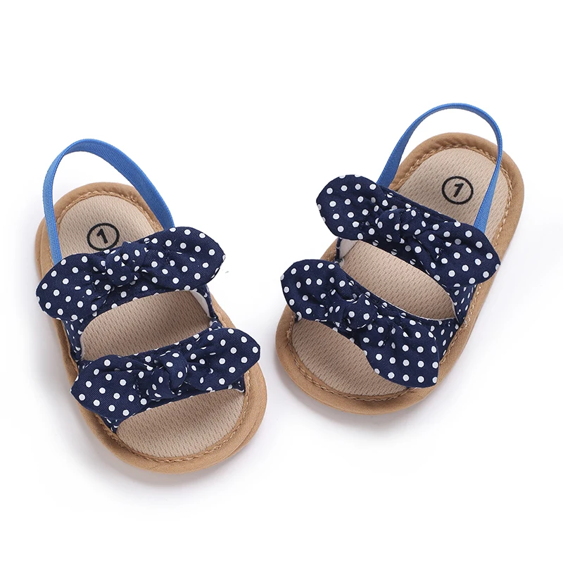 0-18 Months Baby Girls Sweet Flowers Sandals Summer Soft Sole Flat Princess Dress Shoes Infant Non-Slip First Walkers Footwear