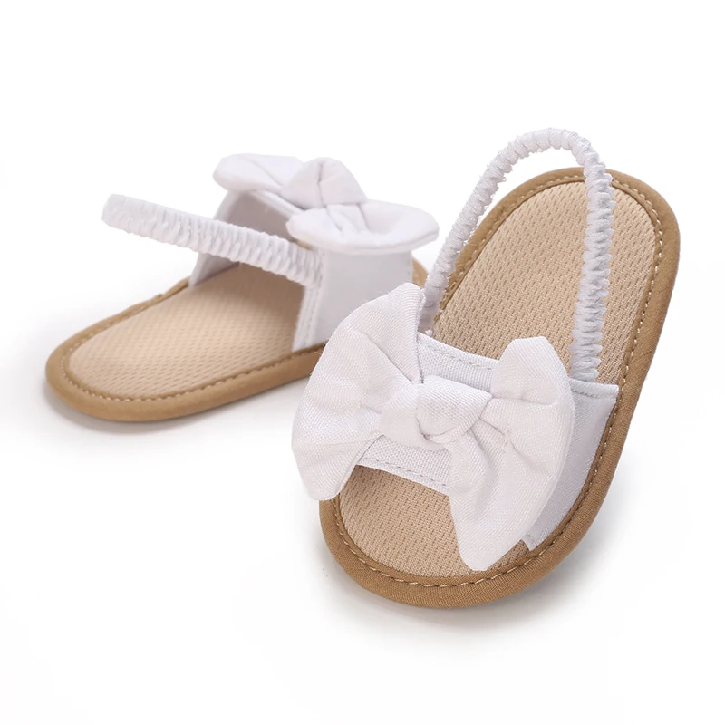 0-18 Months Baby Girls Sweet Flowers Sandals Summer Soft Sole Flat Princess Dress Shoes Infant Non-Slip First Walkers Footwear