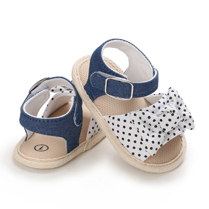 0-18 Months Baby Girls Sweet Flowers Sandals Summer Soft Sole Flat Princess Dress Shoes Infant Non-Slip First Walkers Footwear