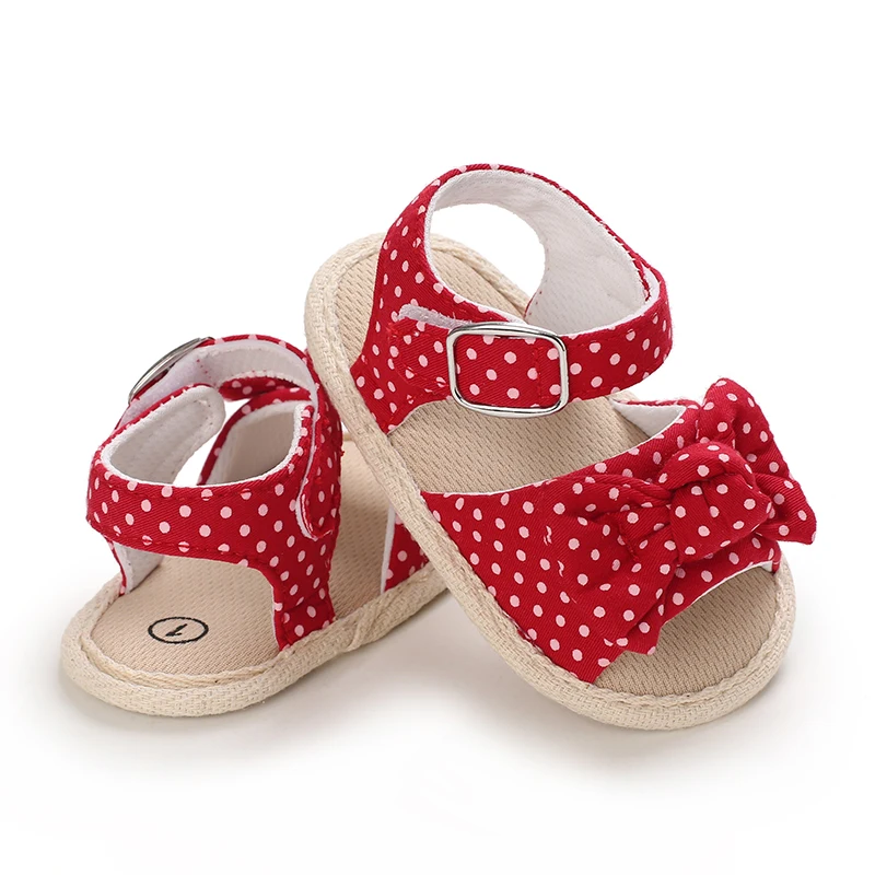 0-18 Months Baby Girls Sweet Flowers Sandals Summer Soft Sole Flat Princess Dress Shoes Infant Non-Slip First Walkers Footwear