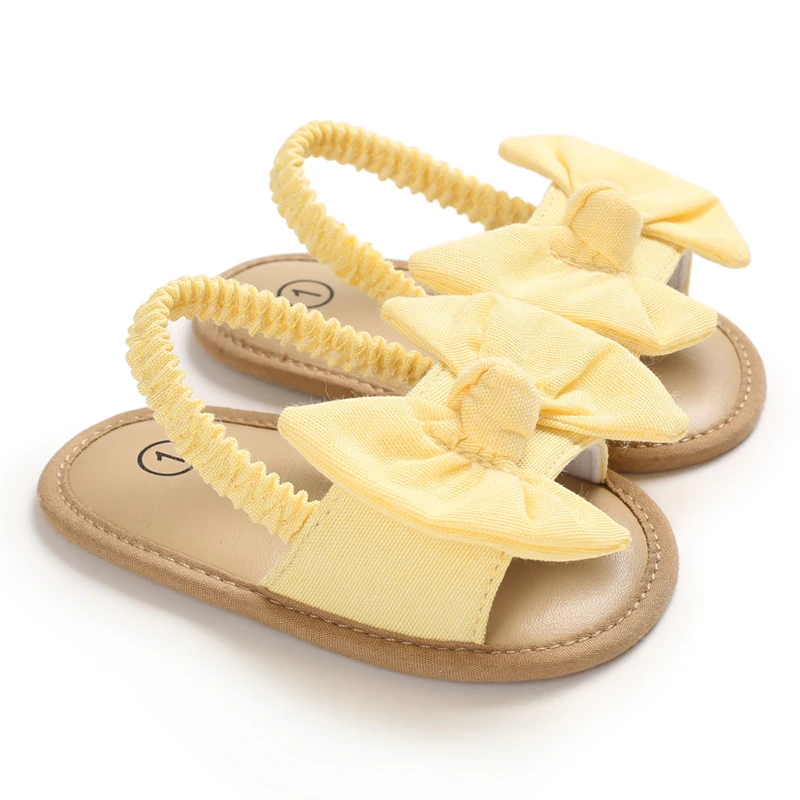 0-18 Months Baby Girls Sweet Flowers Sandals Summer Soft Sole Flat Princess Dress Shoes Infant Non-Slip First Walkers Footwear