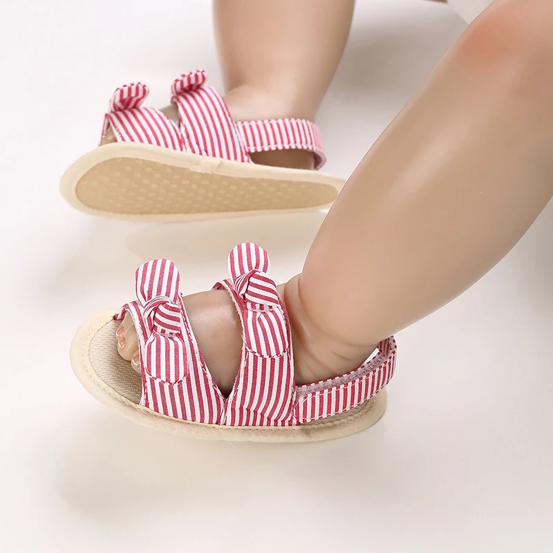 0-18 Months Baby Girls Sweet Flowers Sandals Summer Soft Sole Flat Princess Dress Shoes Infant Non-Slip First Walkers Footwear