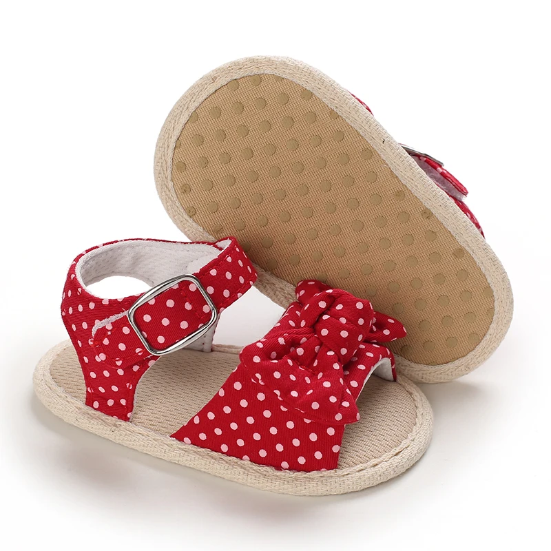 0-18 Months Baby Girls Sweet Flowers Sandals Summer Soft Sole Flat Princess Dress Shoes Infant Non-Slip First Walkers Footwear