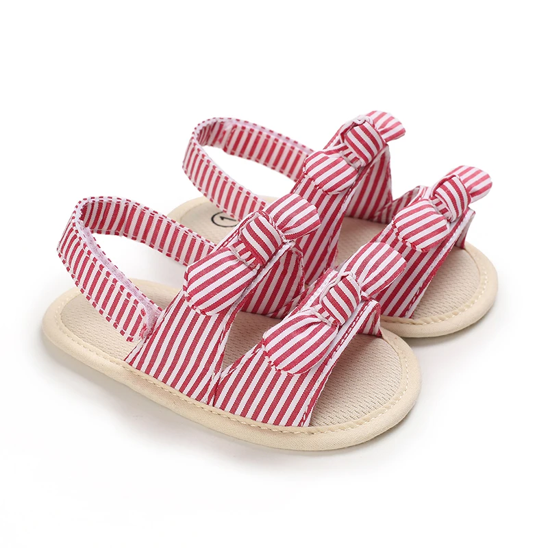 0-18 Months Baby Girls Sweet Flowers Sandals Summer Soft Sole Flat Princess Dress Shoes Infant Non-Slip First Walkers Footwear