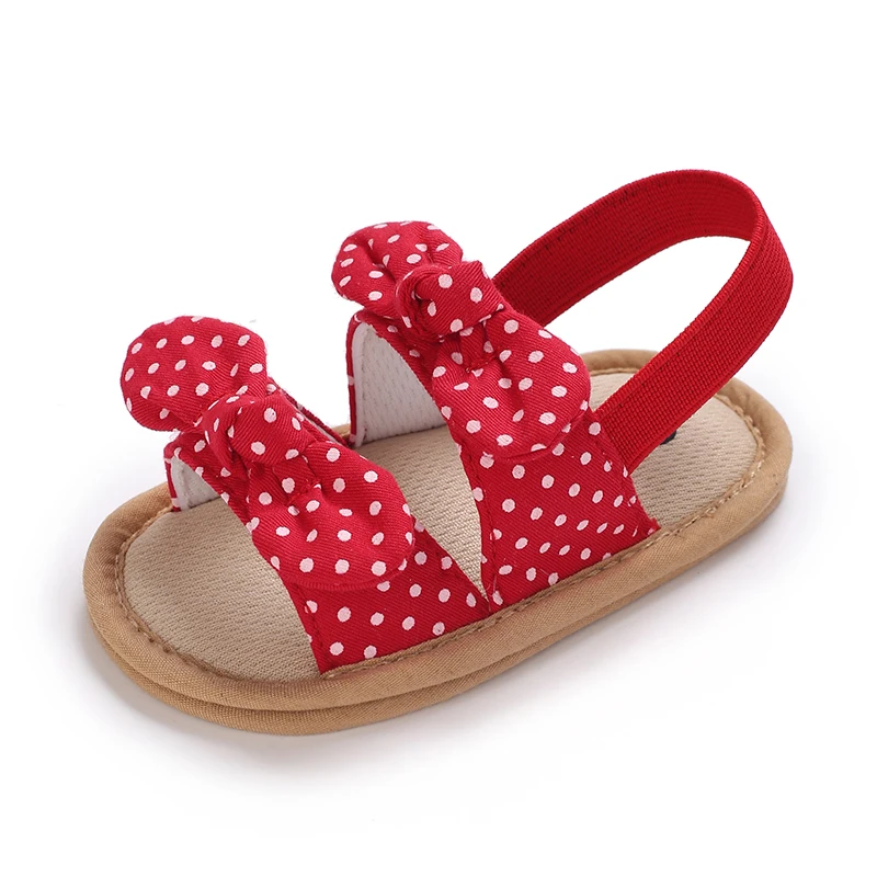 0-18 Months Baby Girls Sweet Flowers Sandals Summer Soft Sole Flat Princess Dress Shoes Infant Non-Slip First Walkers Footwear
