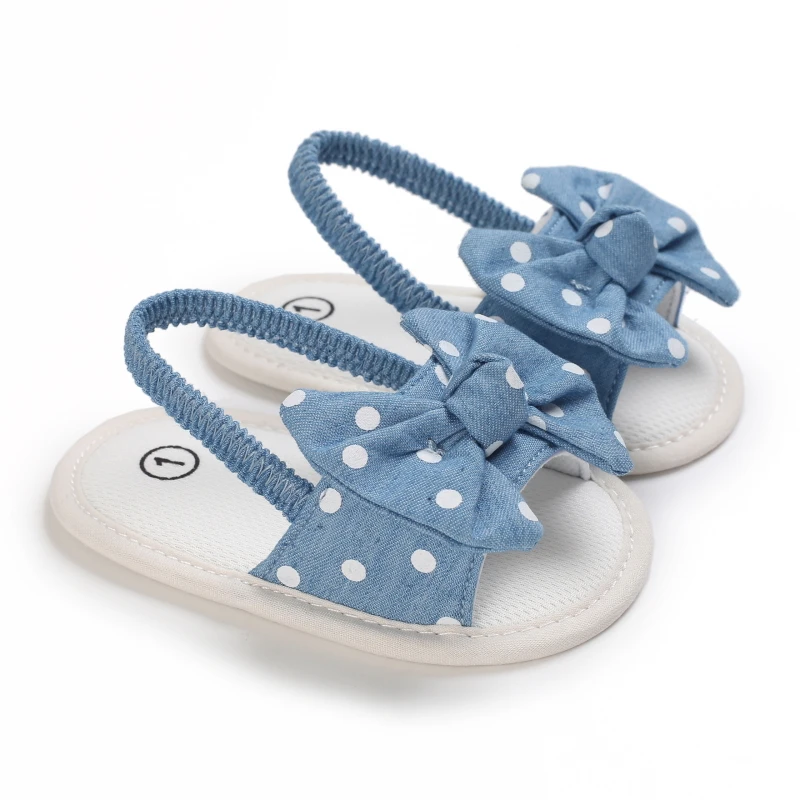 0-18 Months Baby Girls Sweet Flowers Sandals Summer Soft Sole Flat Princess Dress Shoes Infant Non-Slip First Walkers Footwear