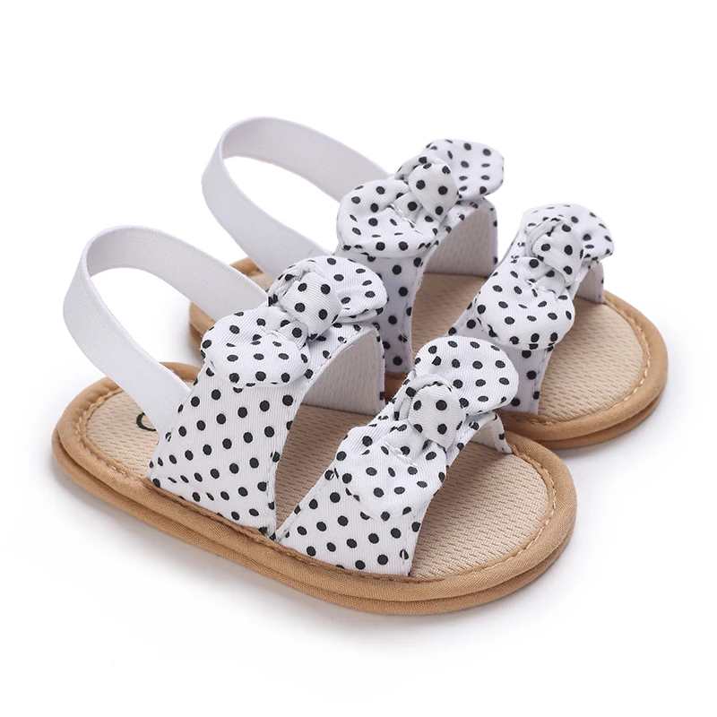 0-18 Months Baby Girls Sweet Flowers Sandals Summer Soft Sole Flat Princess Dress Shoes Infant Non-Slip First Walkers Footwear