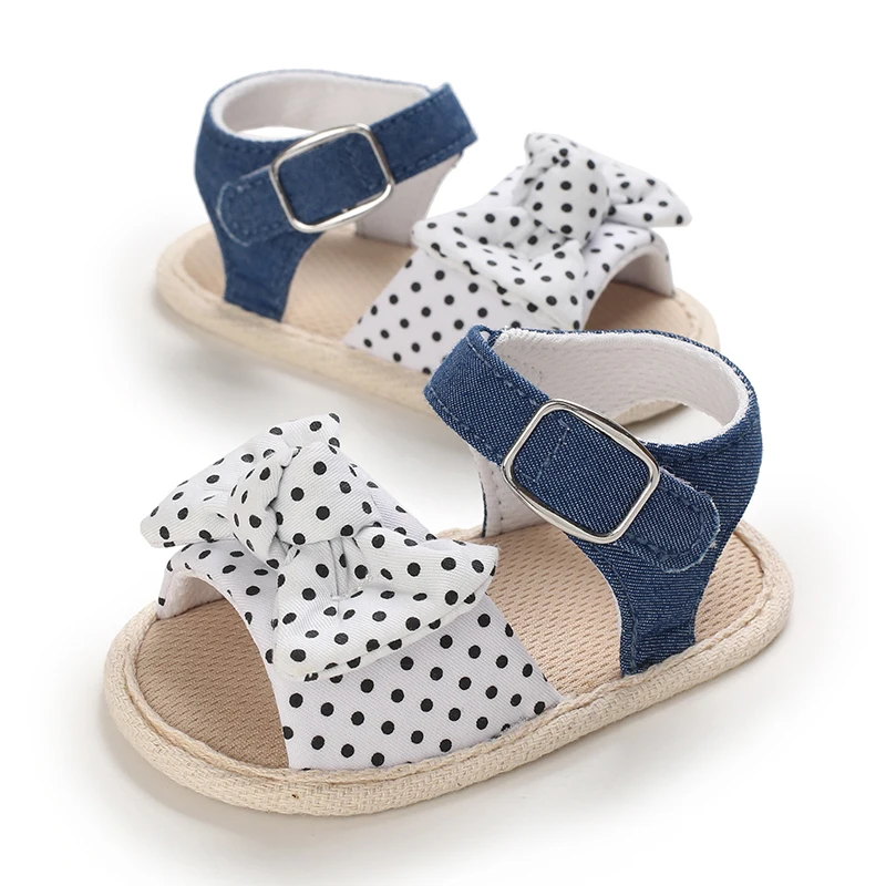 0-18 Months Baby Girls Sweet Flowers Sandals Summer Soft Sole Flat Princess Dress Shoes Infant Non-Slip First Walkers Footwear