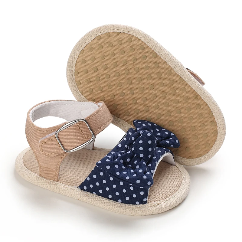 0-18 Months Baby Girls Sweet Flowers Sandals Summer Soft Sole Flat Princess Dress Shoes Infant Non-Slip First Walkers Footwear