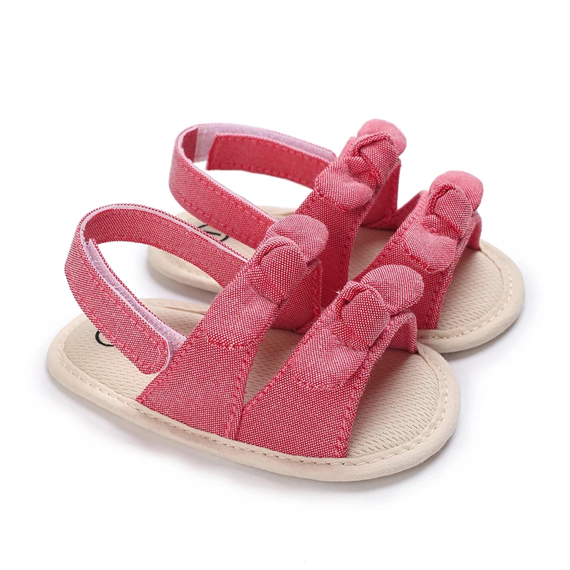 0-18 Months Baby Girls Sweet Flowers Sandals Summer Soft Sole Flat Princess Dress Shoes Infant Non-Slip First Walkers Footwear