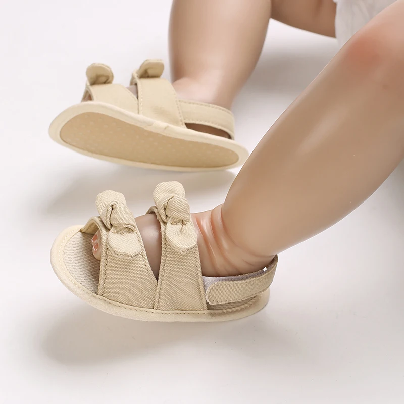 0-18 Months Baby Girls Sweet Flowers Sandals Summer Soft Sole Flat Princess Dress Shoes Infant Non-Slip First Walkers Footwear