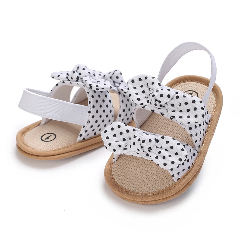 0-18 Months Baby Girls Sweet Flowers Sandals Summer Soft Sole Flat Princess Dress Shoes Infant Non-Slip First Walkers Footwear