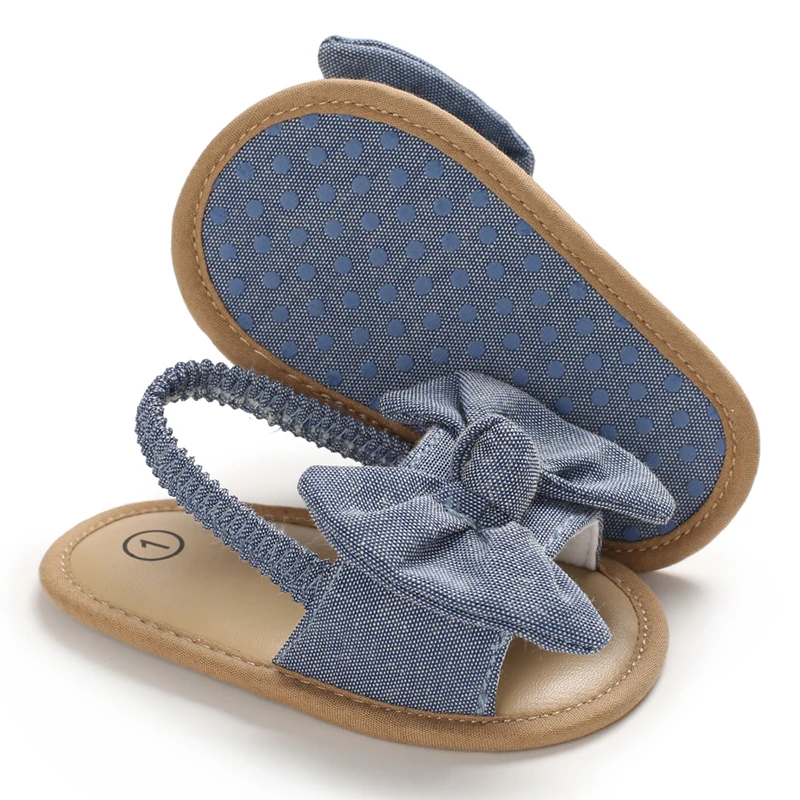 0-18 Months Baby Girls Sweet Flowers Sandals Summer Soft Sole Flat Princess Dress Shoes Infant Non-Slip First Walkers Footwear