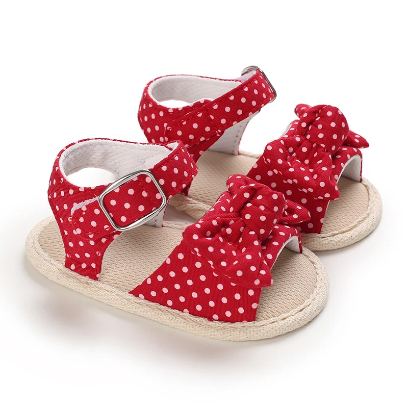 0-18 Months Baby Girls Sweet Flowers Sandals Summer Soft Sole Flat Princess Dress Shoes Infant Non-Slip First Walkers Footwear