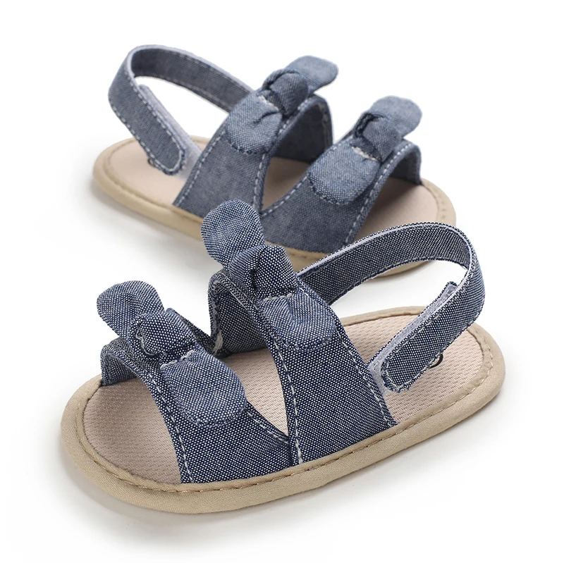 0-18 Months Baby Girls Sweet Flowers Sandals Summer Soft Sole Flat Princess Dress Shoes Infant Non-Slip First Walkers Footwear