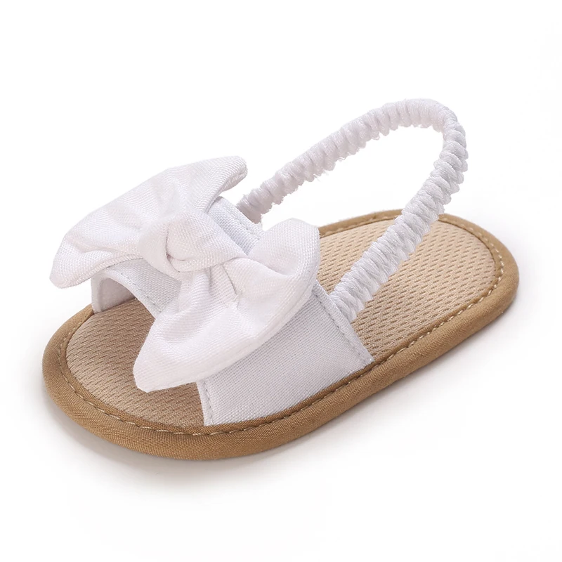 0-18 Months Baby Girls Sweet Flowers Sandals Summer Soft Sole Flat Princess Dress Shoes Infant Non-Slip First Walkers Footwear