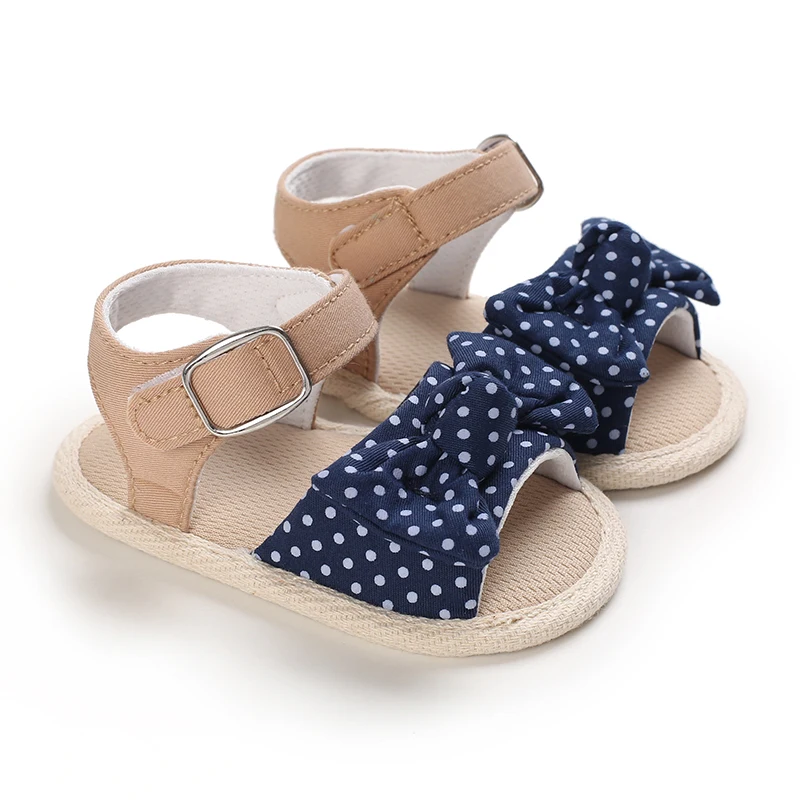 0-18 Months Baby Girls Sweet Flowers Sandals Summer Soft Sole Flat Princess Dress Shoes Infant Non-Slip First Walkers Footwear