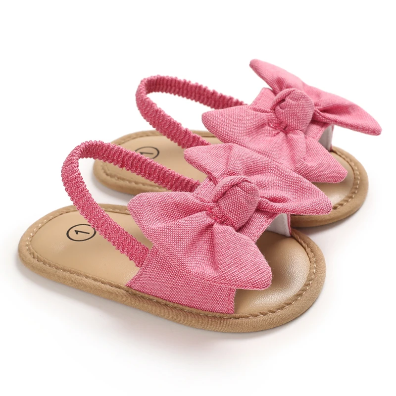 0-18 Months Baby Girls Sweet Flowers Sandals Summer Soft Sole Flat Princess Dress Shoes Infant Non-Slip First Walkers Footwear