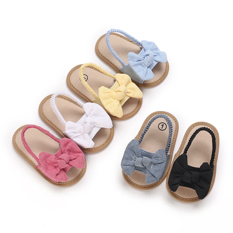 0-18 Months Baby Girls Sweet Flowers Sandals Summer Soft Sole Flat Princess Dress Shoes Infant Non-Slip First Walkers Footwear