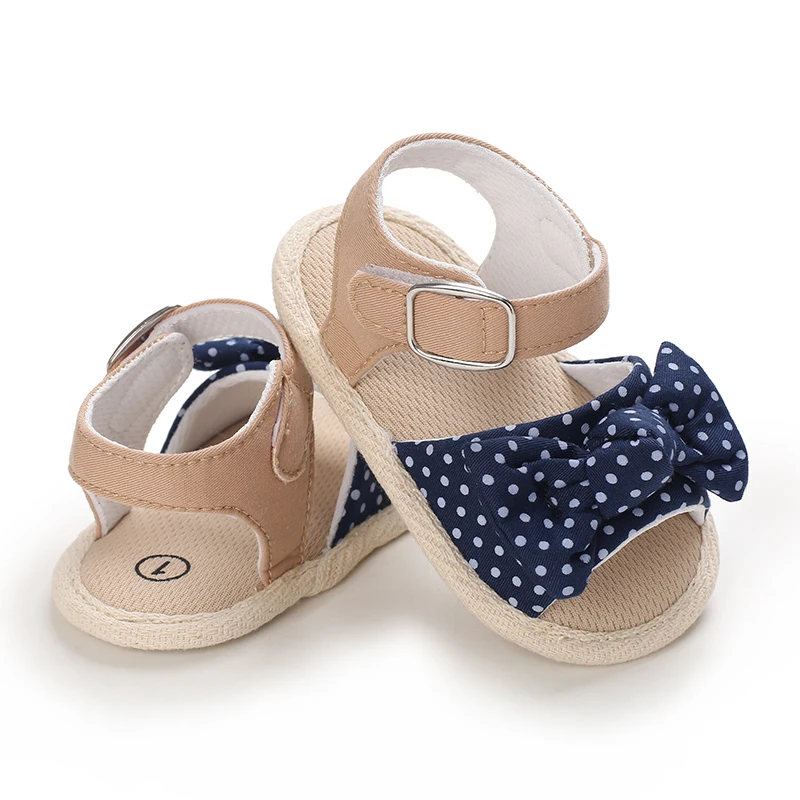 0-18 Months Baby Girls Sweet Flowers Sandals Summer Soft Sole Flat Princess Dress Shoes Infant Non-Slip First Walkers Footwear