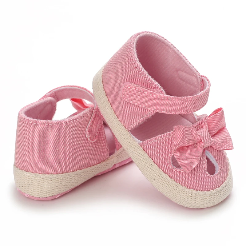 0-18 Months Baby Girls Sweet Flowers Sandals Summer Soft Sole Flat Princess Dress Shoes Infant Non-Slip First Walkers Footwear