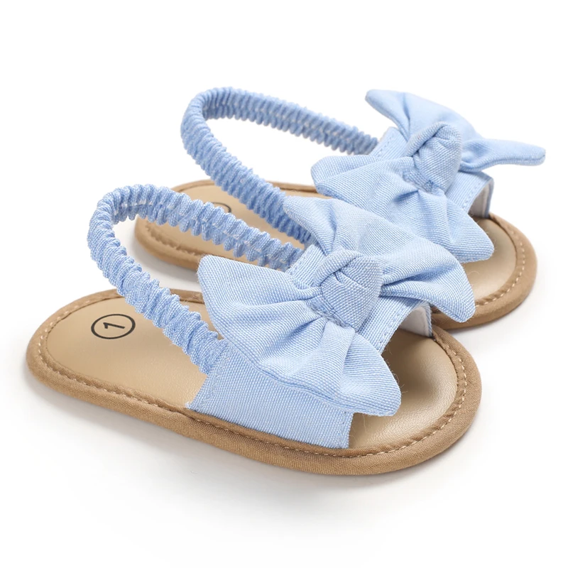 0-18 Months Baby Girls Sweet Flowers Sandals Summer Soft Sole Flat Princess Dress Shoes Infant Non-Slip First Walkers Footwear