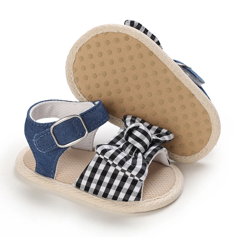 0-18 Months Baby Girls Sweet Flowers Sandals Summer Soft Sole Flat Princess Dress Shoes Infant Non-Slip First Walkers Footwear