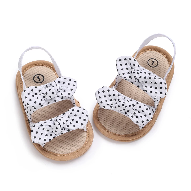 0-18 Months Baby Girls Sweet Flowers Sandals Summer Soft Sole Flat Princess Dress Shoes Infant Non-Slip First Walkers Footwear