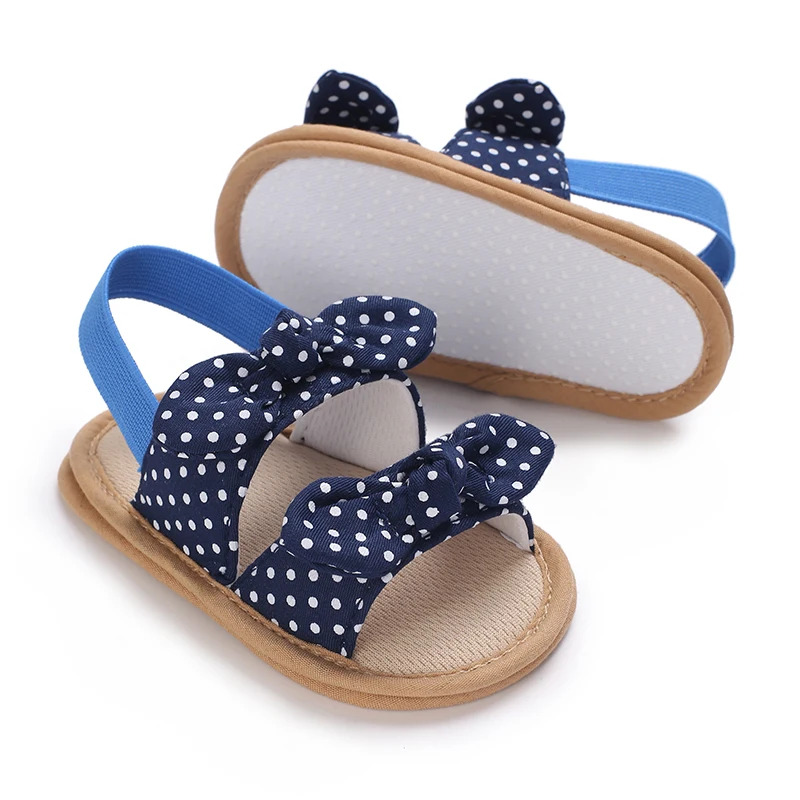 0-18 Months Baby Girls Sweet Flowers Sandals Summer Soft Sole Flat Princess Dress Shoes Infant Non-Slip First Walkers Footwear