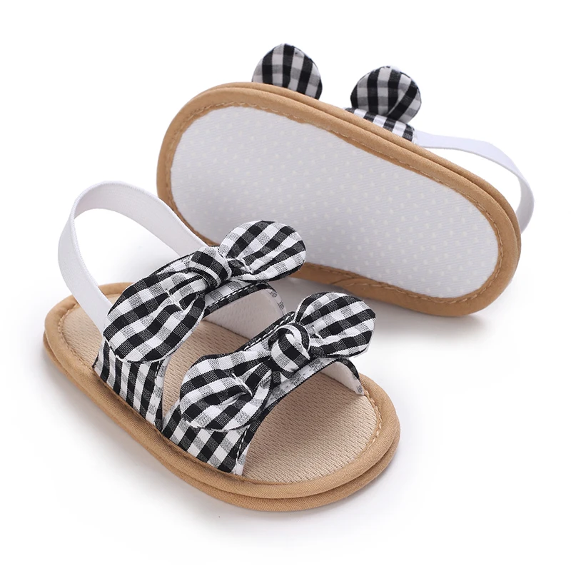 0-18 Months Baby Girls Sweet Flowers Sandals Summer Soft Sole Flat Princess Dress Shoes Infant Non-Slip First Walkers Footwear