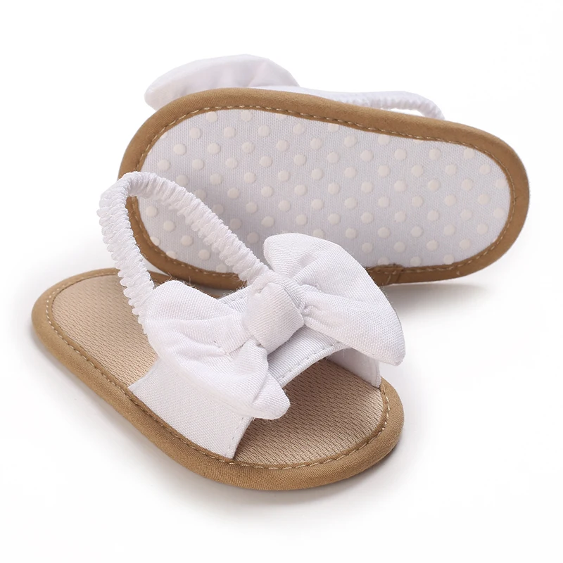 0-18 Months Baby Girls Sweet Flowers Sandals Summer Soft Sole Flat Princess Dress Shoes Infant Non-Slip First Walkers Footwear