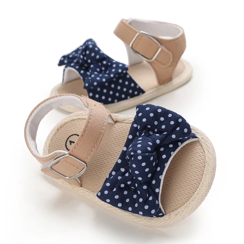 0-18 Months Baby Girls Sweet Flowers Sandals Summer Soft Sole Flat Princess Dress Shoes Infant Non-Slip First Walkers Footwear