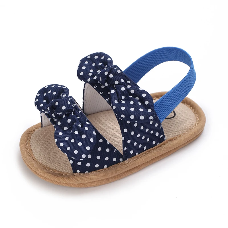 0-18 Months Baby Girls Sweet Flowers Sandals Summer Soft Sole Flat Princess Dress Shoes Infant Non-Slip First Walkers Footwear