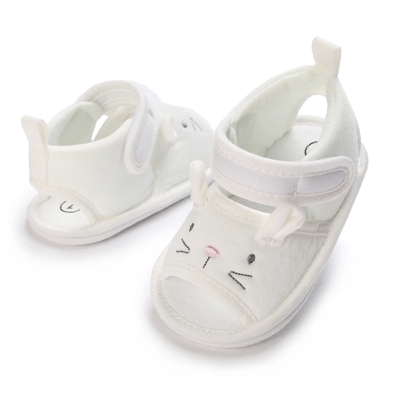 0-18 Months Baby Girls Sweet Flowers Sandals Summer Soft Sole Flat Princess Dress Shoes Infant Non-Slip First Walkers Footwear