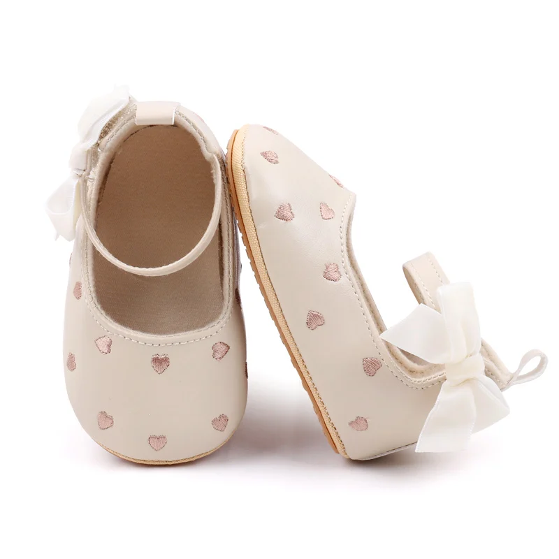 Baby Girl Shoes Cute Bowknot High Quality PU and TPR Sole Anti-slip Toddler Newborn 0-9-18 Months Prewalking Sandal 2024 BJZ3212