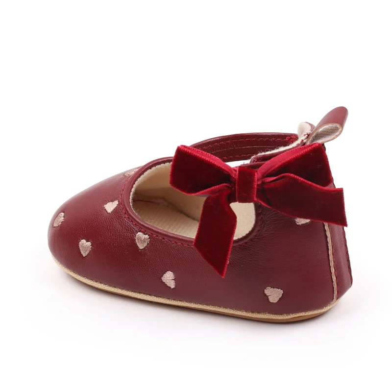 Baby Girl Shoes Cute Bowknot High Quality PU and TPR Sole Anti-slip Toddler Newborn 0-9-18 Months Prewalking Sandal 2024 BJZ3212