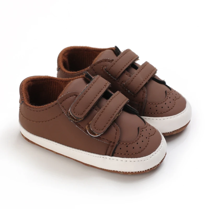Newborn Male Baby Shoes Soft Soled Crib Shoes Warm Boots Anti Slip Sports Shoes 0-18 Months Old The First Walking Shoe