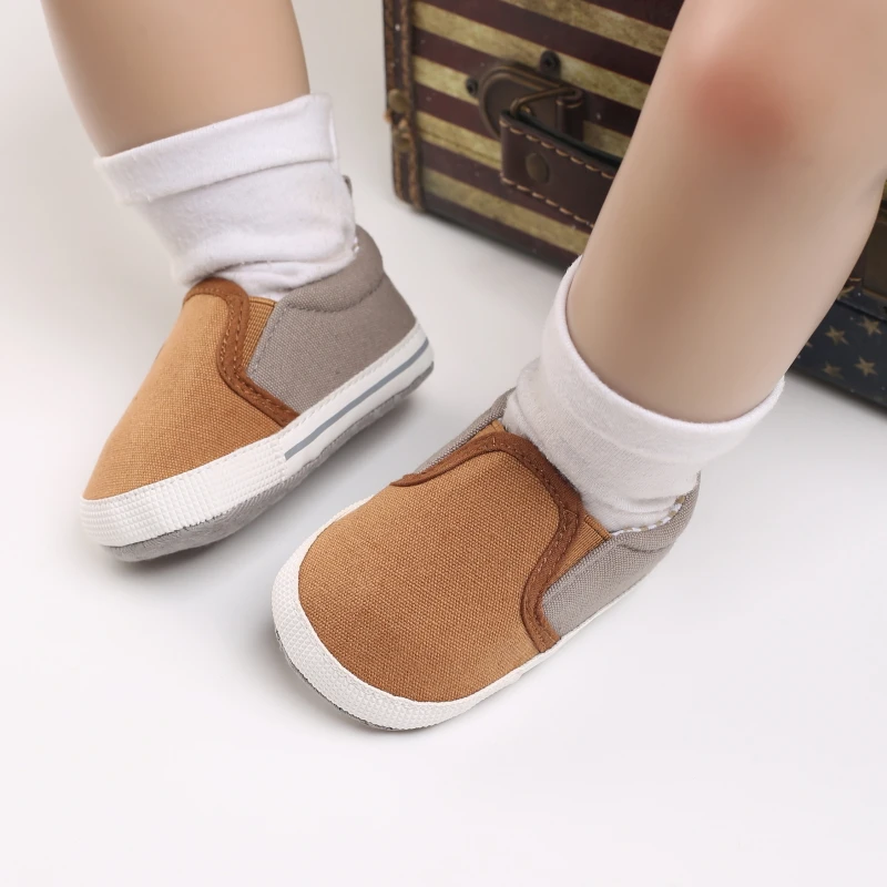 Newborn Male Baby Shoes Soft Soled Crib Shoes Warm Boots Anti Slip Sports Shoes 0-18 Months Old The First Walking Shoe