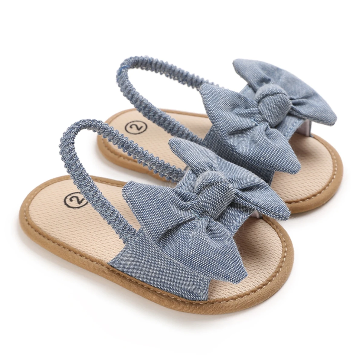 Alternative view of Infant Non-Slip First Walkers Footwear 0-18 Months Baby Girls Sweet Flowers Sandals Summer Soft Sole Flat Princess Dress Shoes