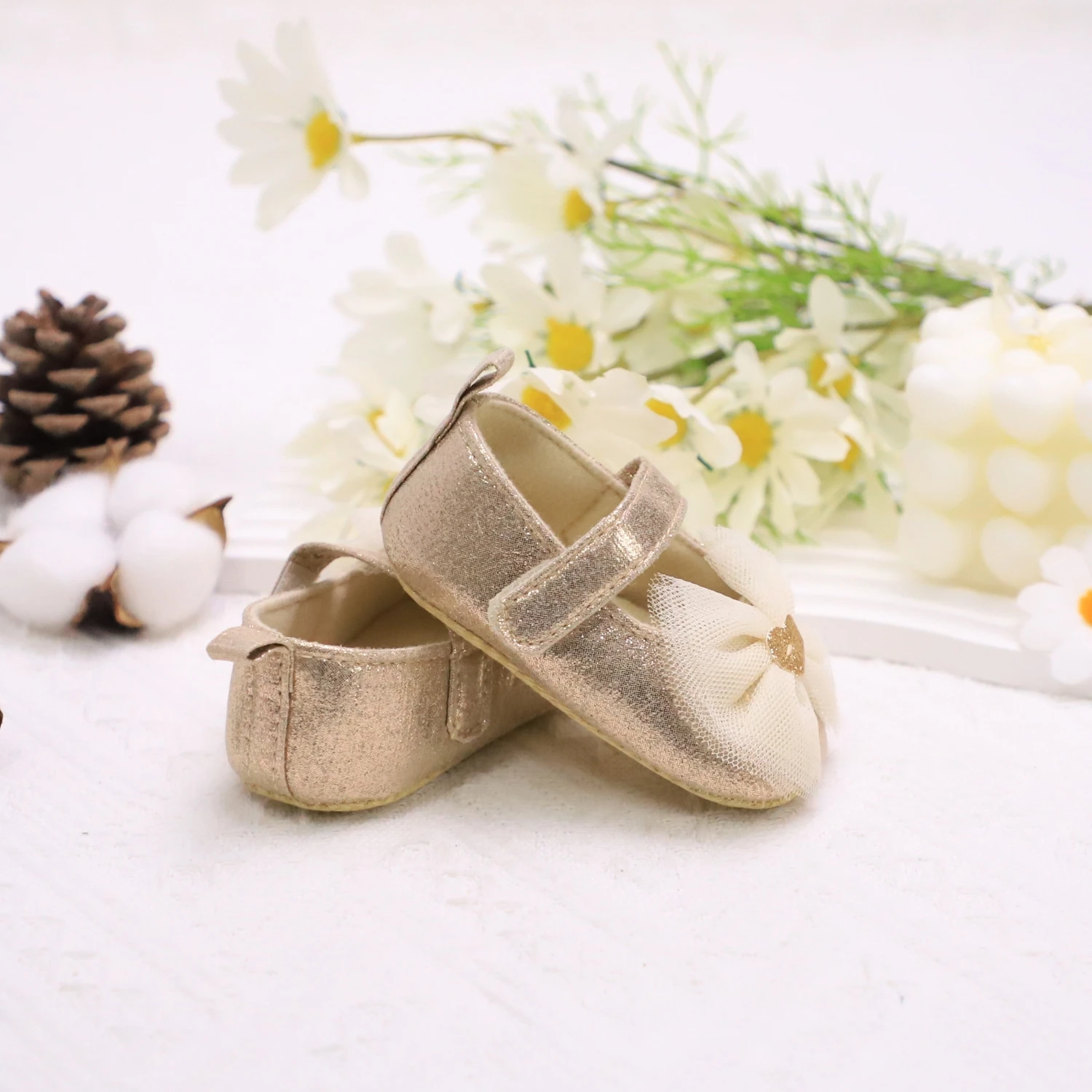 Alternative view of Baby Step Shoes Baby's First Pair of Toddler Shoes Baby Shoes Breathable Non-slip Girls Fashion Shoes Princess Lace Style